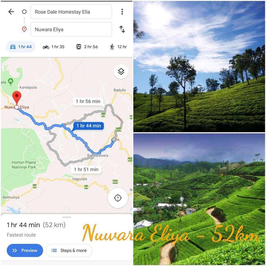 Rose Dale Homestay Ella Esterno foto