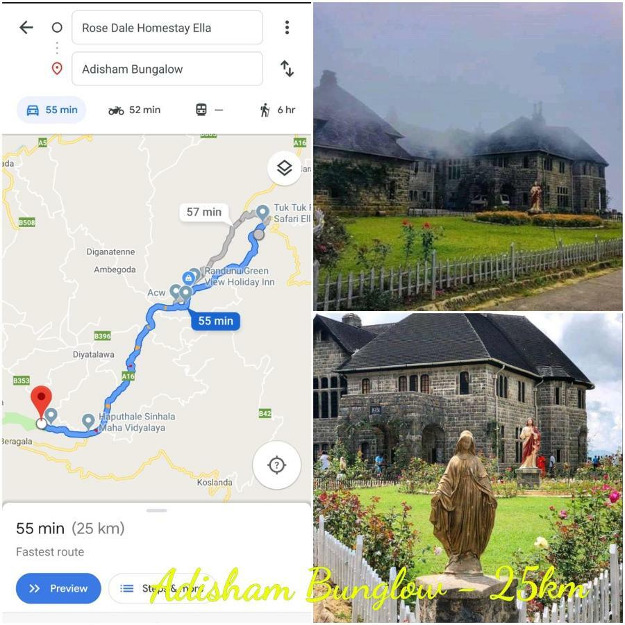 Rose Dale Homestay Ella Esterno foto